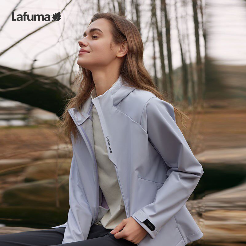 LAFUMA乐飞叶女耐磨软壳登山秋冬夹克上衣加绒保暖外套LFJA4CF60