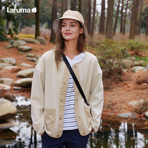 lafuma户外圆领女抓绒衣