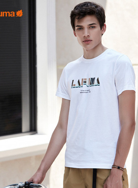 LAFUMA乐飞叶户外情侣款夏季休闲短袖T恤男运动圆领上衣LMTS2BS55