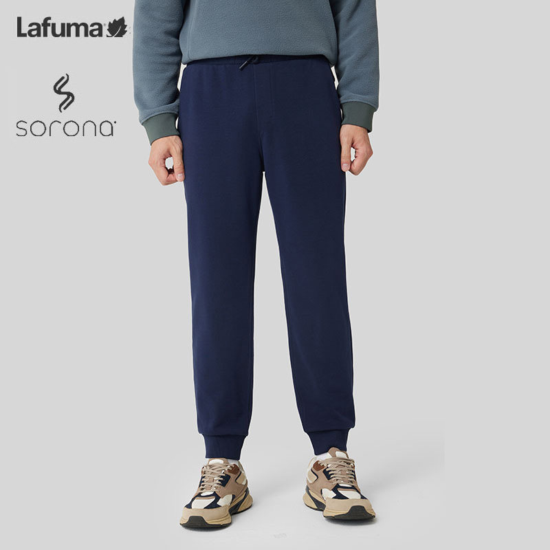LAFUMA乐飞叶户外sorona弹力运动卫裤男士束脚针织长裤LMPA3CL26