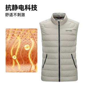 商场同款 户外2025秋冬保暖舒适立领羽绒马甲NDVFH5830S 诺诗兰男士