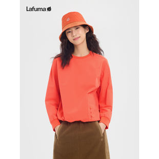 LAFUMA乐飞叶户外秋冬CORDURA圆领卫衣女士保暖运动休闲长袖 T恤