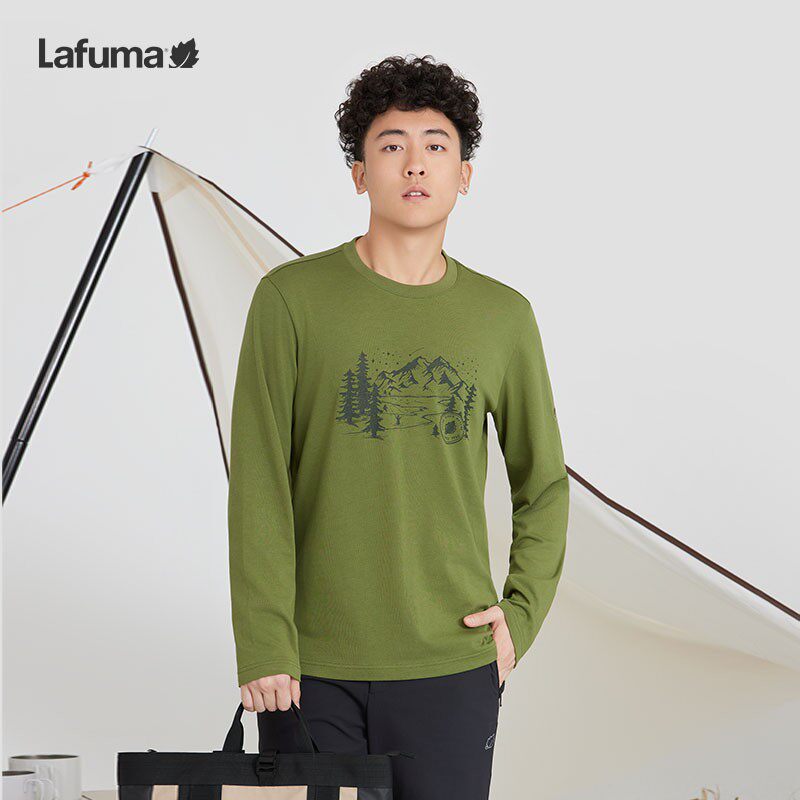 lafuma户外耐磨长袖男T恤
