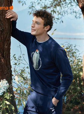 LAFUMA乐飞叶heilichee联名弹力男户外休闲长袖套头卫衣LMTS2AW03