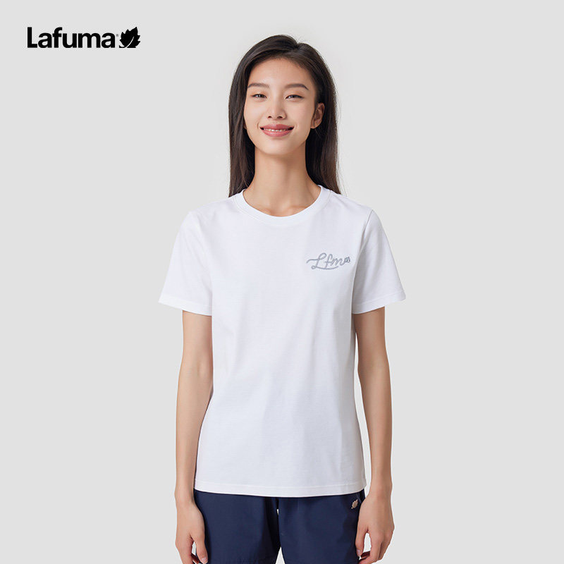 乐飞叶户外女短袖t恤纯棉