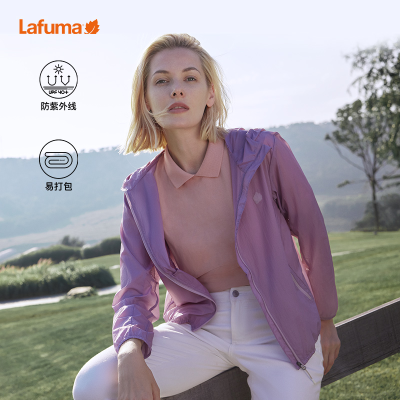 LAFUMA乐飞叶春夏UPF40+轻量透气防晒衣女运动风衣LFJA2BP36
