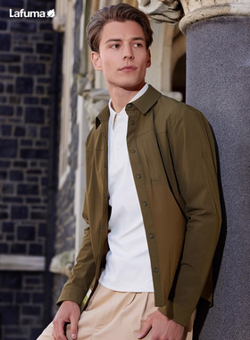 LAFUMA乐飞叶户外秋冬休闲舒适保暖衬衫男士长袖衬衣LMSH3CL88