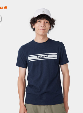 LAFUMA乐飞叶户外新款抗菌夏季弹性圆领短袖T恤男打底衫LMTS2BS41