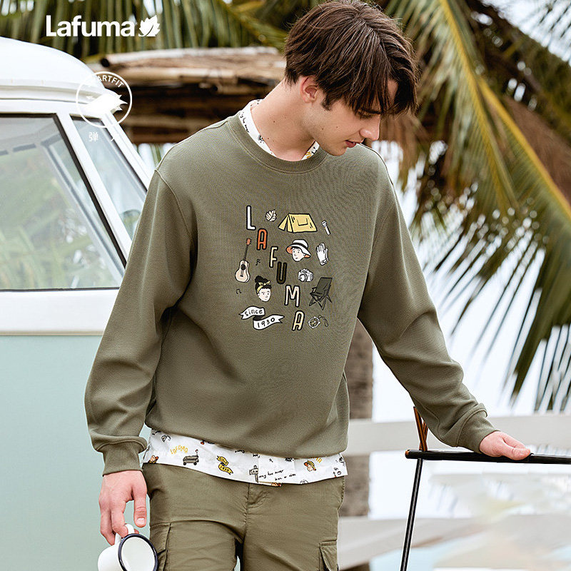 LAFUMA乐飞叶户外春季圆领卫衣男运动上衣长袖打底衫LMTS3AW25,户外/登山/野营/旅行用品,户外休闲衣,淘宝优惠券,粉丝福利购,淘宝优惠卷