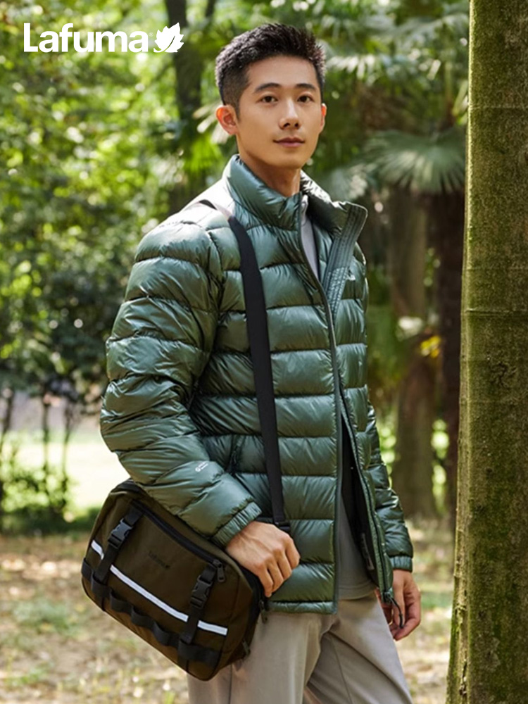 乐飞叶户外男轻量保暖羽绒服外套