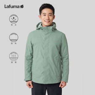 LAFUMA乐飞叶户外三合一防水防风冲锋衣夹克男抓绒内胆LMJA3DZ96