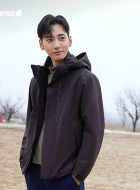 LAFUMA乐飞叶户外秋冬防风防水软壳三合一男夹克冲锋衣LMJA4CZ61