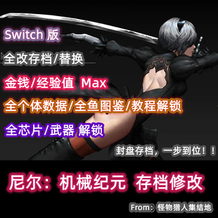 NS Switch尼尔机械纪元 年度版 存档修改替换全武器收集图鉴解锁