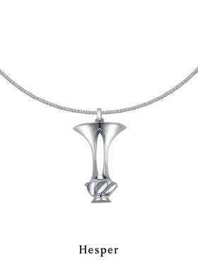 HESPER可插花立体光影花器项链