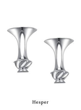 HESPER 绮丽之寂系列 可插花立体光影花器造型纯银耳环 独立设计