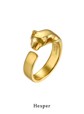 HESPER 丛生系列 「猫科动物」金银双色纯银戒指独立设计