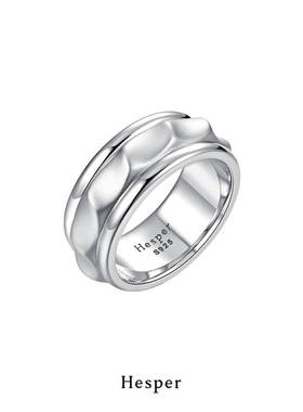 HESPER 绮丽之寂系列 复古立体光影花器造型纯银戒指 独立设计