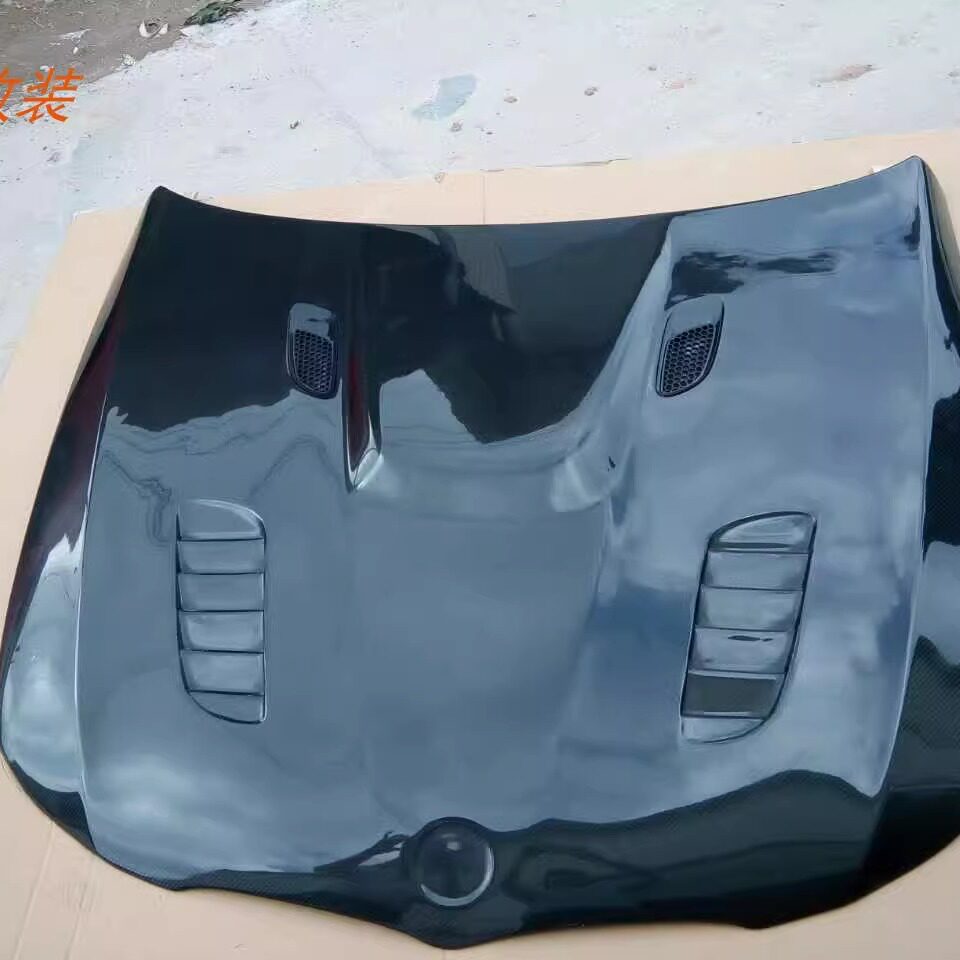适用于汽车改装包围宝马3系E90e90碳纤维改装机盖引擎盖发动机盖
