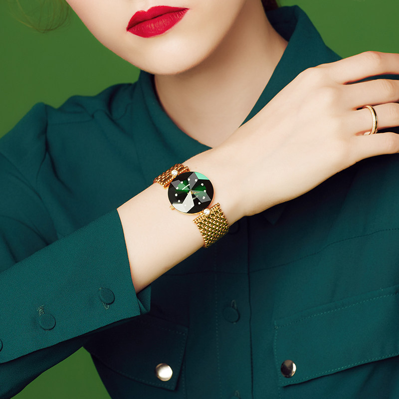 jowissa瑞士手表女简约奢华女款绿色女表品牌正品表名牌女士名表