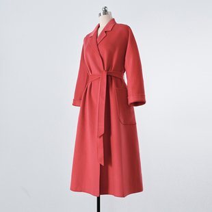 手缝双面水波纹山羊绒手工大衣 Labbro浴袍款 细腻如绸 经典