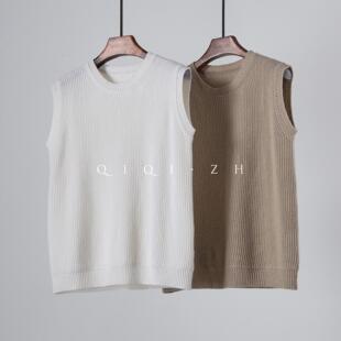 跺脚安利 轻绒感羊绒马甲 奢级原料夹织工艺无袖针织背心