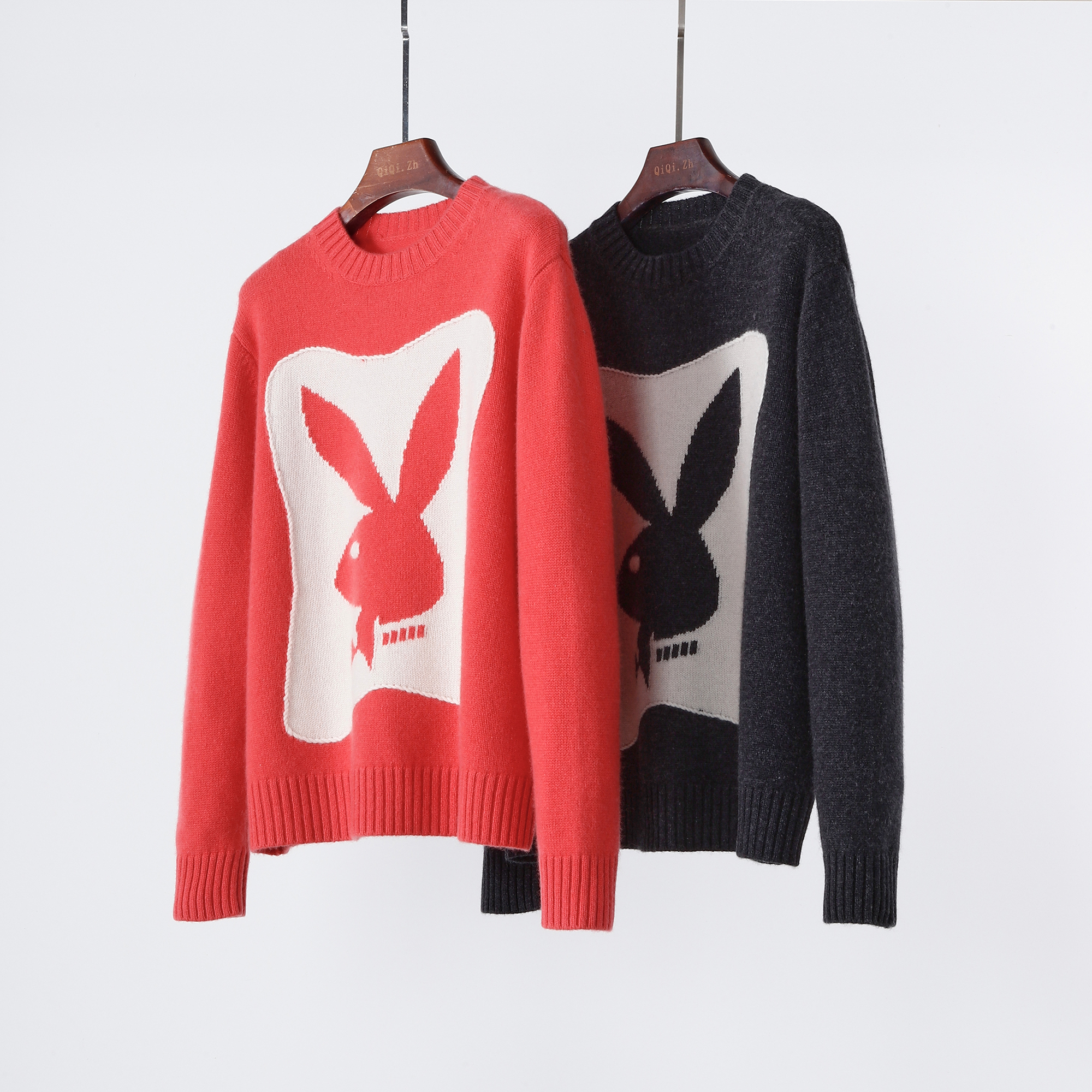 秋冬新款山羊绒针织衫圆领套头