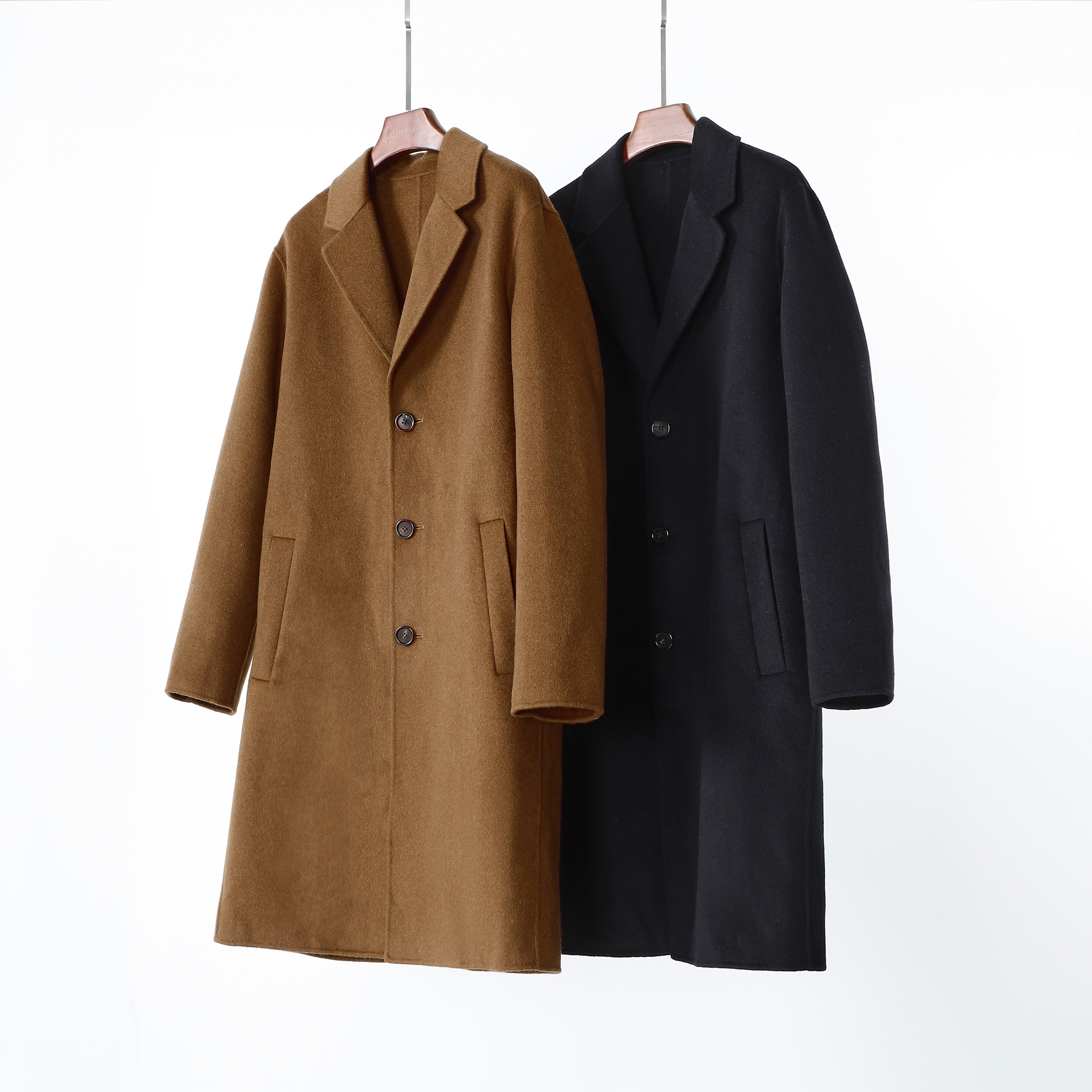 羊绒毛呢大衣中长款宽松外套