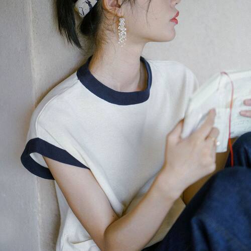 Ginger ael 2026/FW “纯色的夏末” 连袖式 针织衫夏季新款女
