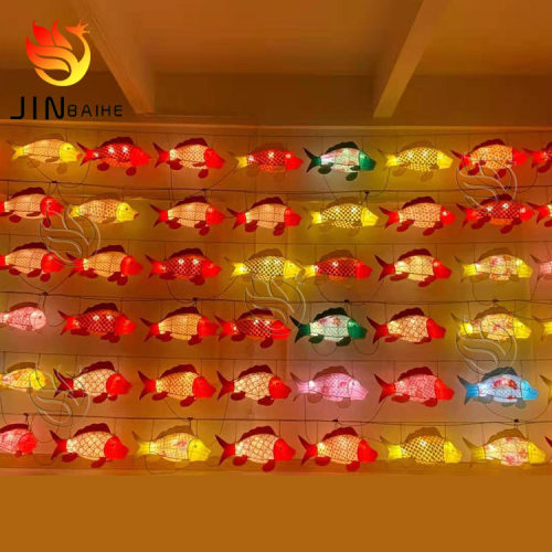户外防水LED鲤鱼灯笼春节树挂灯