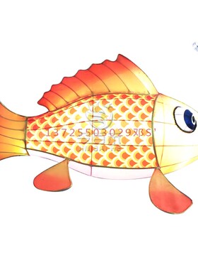 中秋节网红手持非遗舞鱼灯元宵鲤鱼灯笼餐厅鱼形吊灯手提宫灯定制
