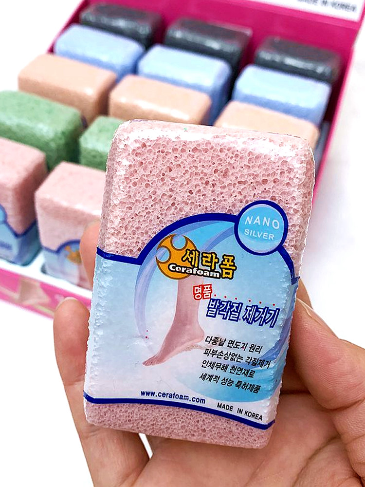 韩国磨脚石火山泥磨砂去角质搓脚板刮脚皮去死皮老茧脚后跟搓脚石