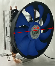 AVC2全铜热管 12cm静音风扇775 1155 1151 1150 AMDcpu散热器玄冰