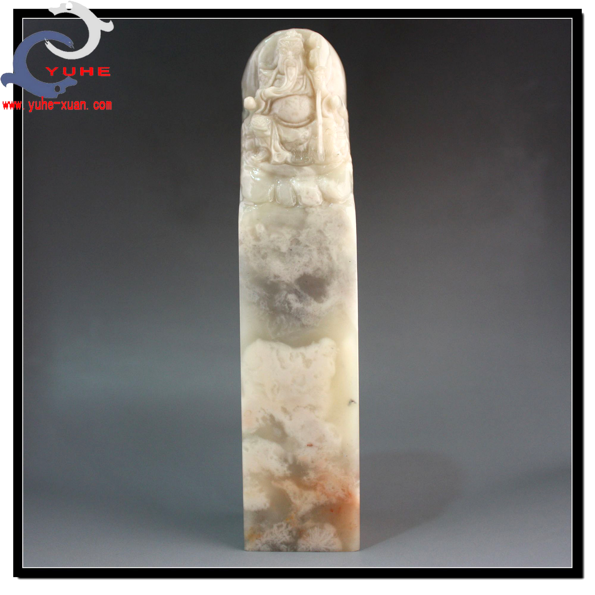 寿山石印章 国石真品 芙蓉石 护身关公印钮章篆刻【裕和轩】D7-1