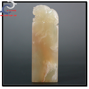 石料金石篆刻印章 巴林石 瑞兽貔貅印钮章藏书章【裕和轩】A7-52