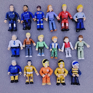 散货山姆小小消防员公仔摆件玩具可爱卡通手办桌面摆件关节可动