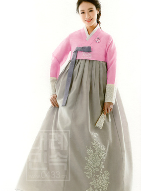 韩国进口面料韩服朝鲜族民族服装女士韩服129H-W02057