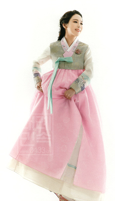 韩国进口面料韩服新娘婚礼结婚敬酒韩服120H-X02055