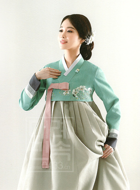 韩国进口面料韩服女士韩服朝鲜族民族服装586H-W02125