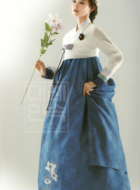 韩国进口面料韩服朝鲜族民族服装女士妈妈韩服783H-W02090