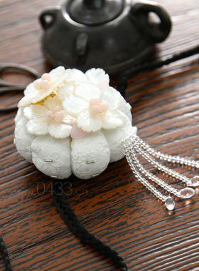 韩国进口韩式发绳贝壳新娘婚礼头饰朝鲜族舞台演出H-P10715