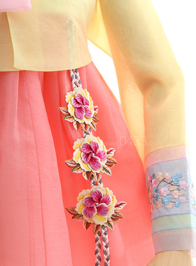 生活韩服腰部挂件裙子立体花