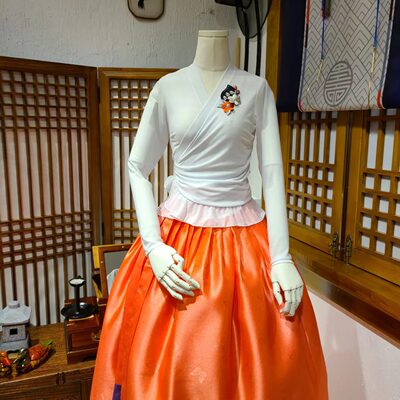 朝鲜族舞蹈练习腰裙量身定