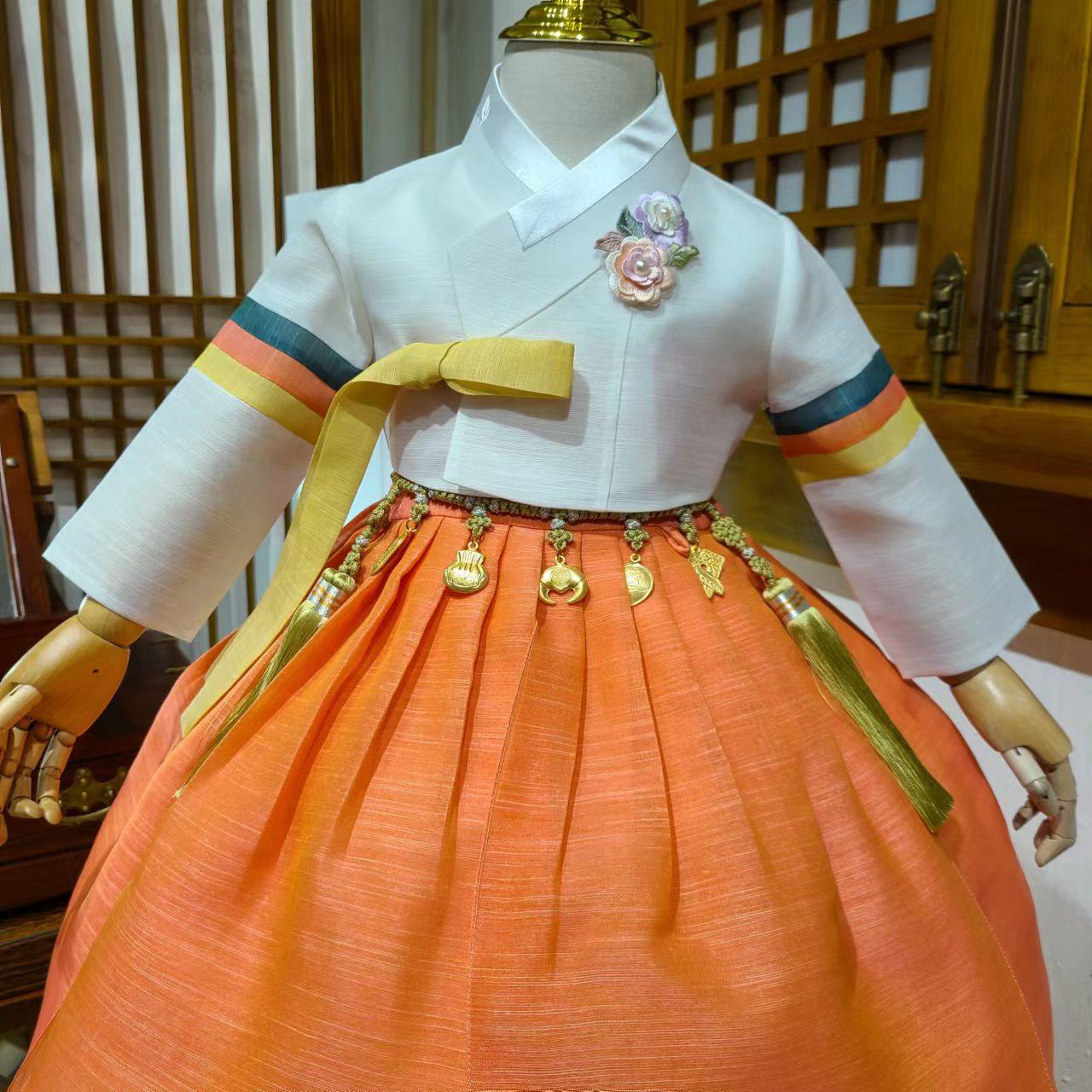 生日腰绳男女宝宝儿童韩服腰带装饰腰带（是腰带的价格）H-P11635