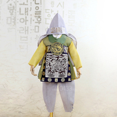 韩国进口面料男孩周岁生日礼服朝鲜族民族服装 男宝宝韩服EN24002