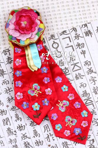 儿童舞台演出头饰红色发带