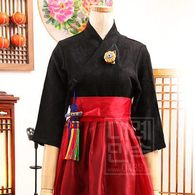 朝鲜族提花布韩服