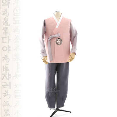 男士婚礼新郎韩服韩国进口面料朝鲜族民族传统服装H-M10203