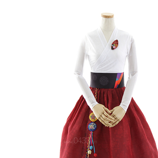 S11130 韩服胸花挂件H 朝鲜族民族服装 舞蹈练习上衣和裙子跳舞穿