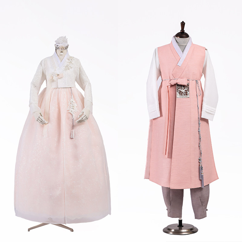 朝鲜族民族服装新娘婚礼结婚仪式婚纱礼服情侣大婚服改良QL25001
