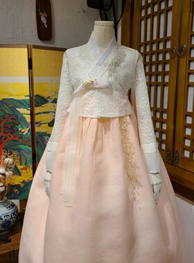朝鲜族民族服装新娘婚礼结婚仪式敬酒韩服婚纱礼服女士服H-X22011